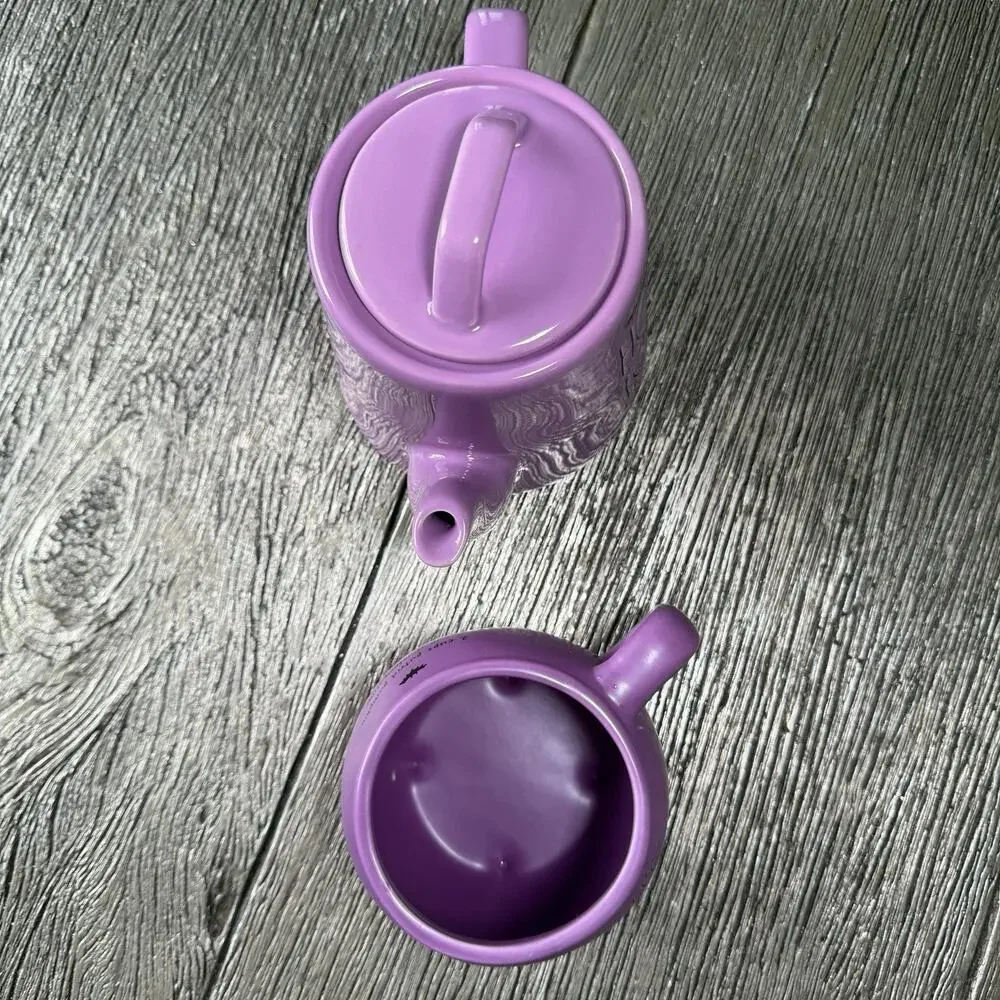 Rae Dunn Hocus Pocus Teapot & Witch’s Brew Mug 2 Pc Set Halloween Purple - Picture 5 of 14